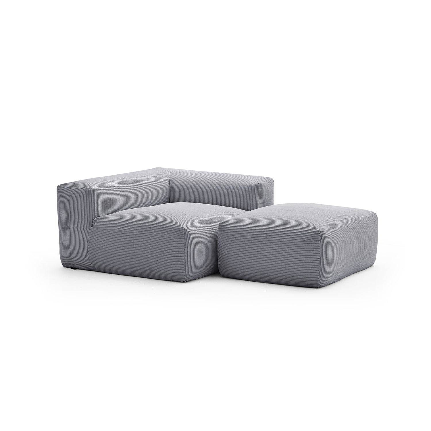 Modular Sofa - Mellow Half - Closed Sectional with Ottoman - MC - Mario Capasa