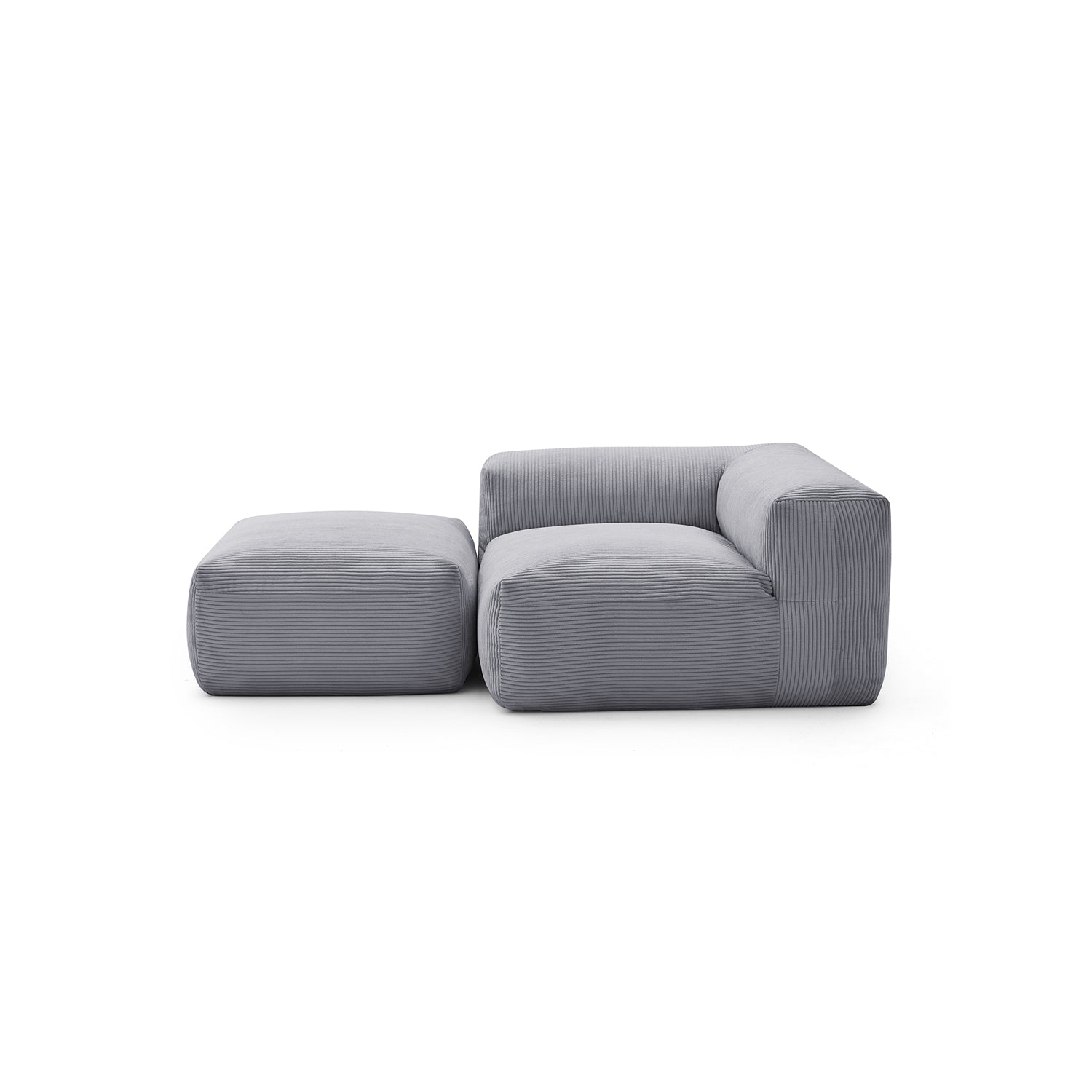 Modular Sofa - Mellow Half - Closed Sectional with Ottoman - MC - Mario Capasa