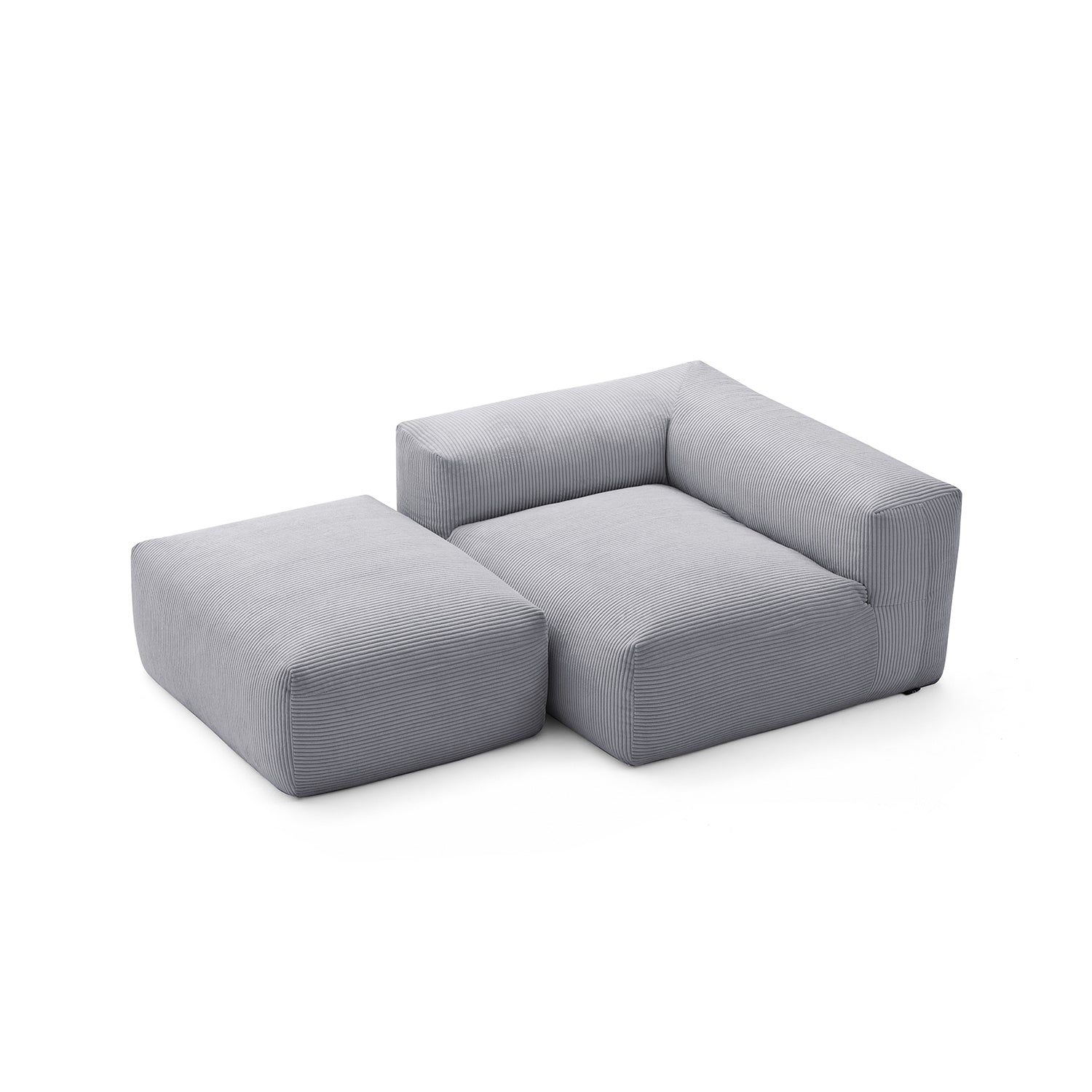 Modular Sofa - Mellow Half - Closed Sectional with Ottoman - MC - Mario Capasa