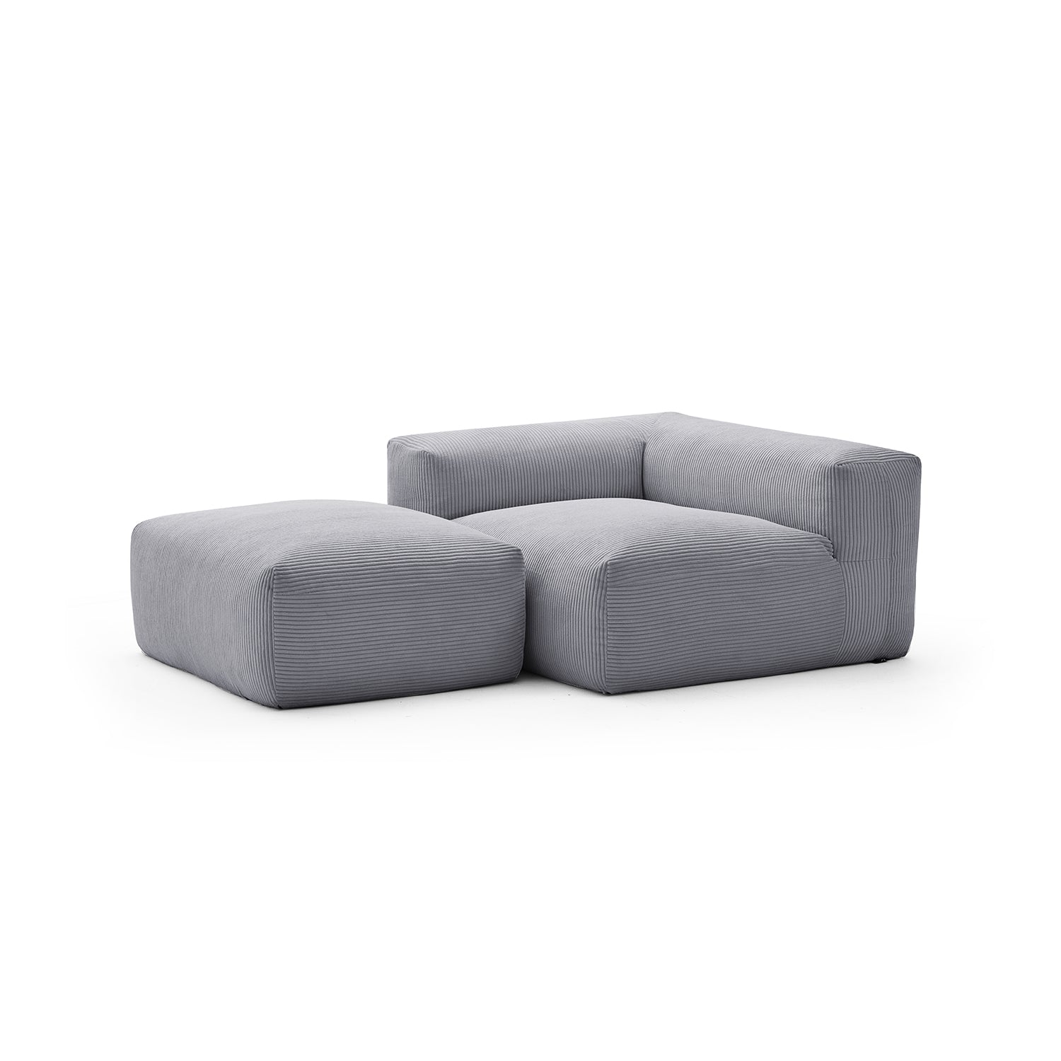 Modular Sofa - Mellow Half - Closed Sectional with Ottoman - MC - Mario Capasa
