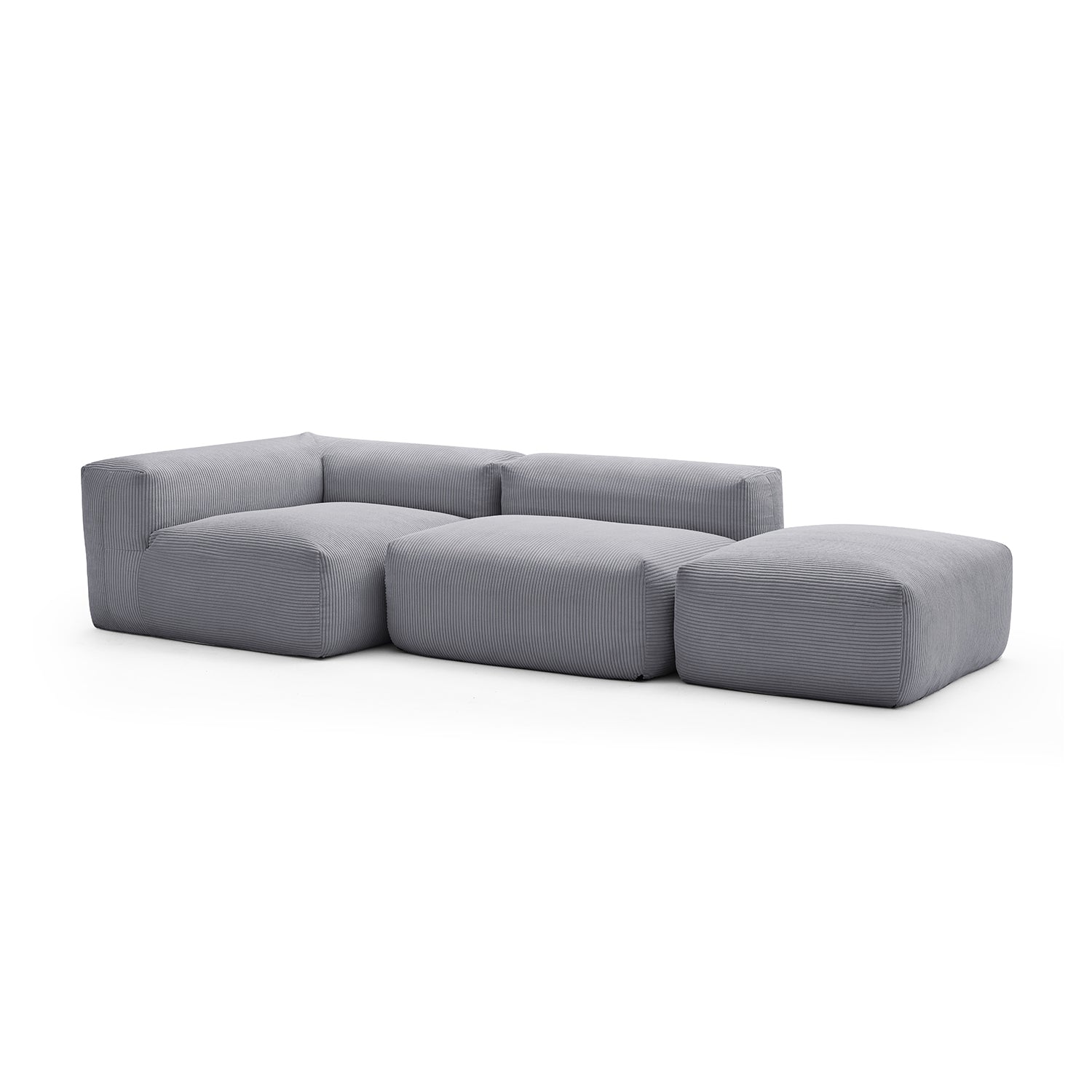 Modular Sofa - Mellow Half - Closed Sectional with Ottoman - MC - Mario Capasa