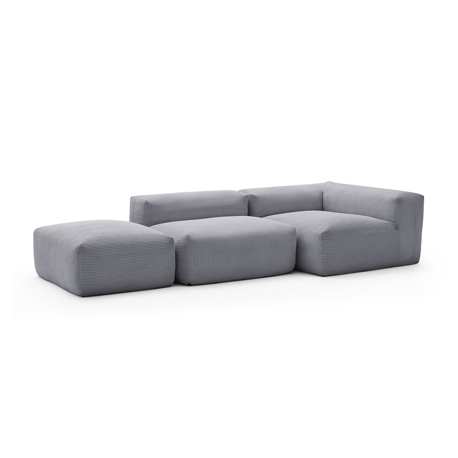 Modular Sofa - Mellow Half - Closed Sectional with Ottoman - MC - Mario Capasa