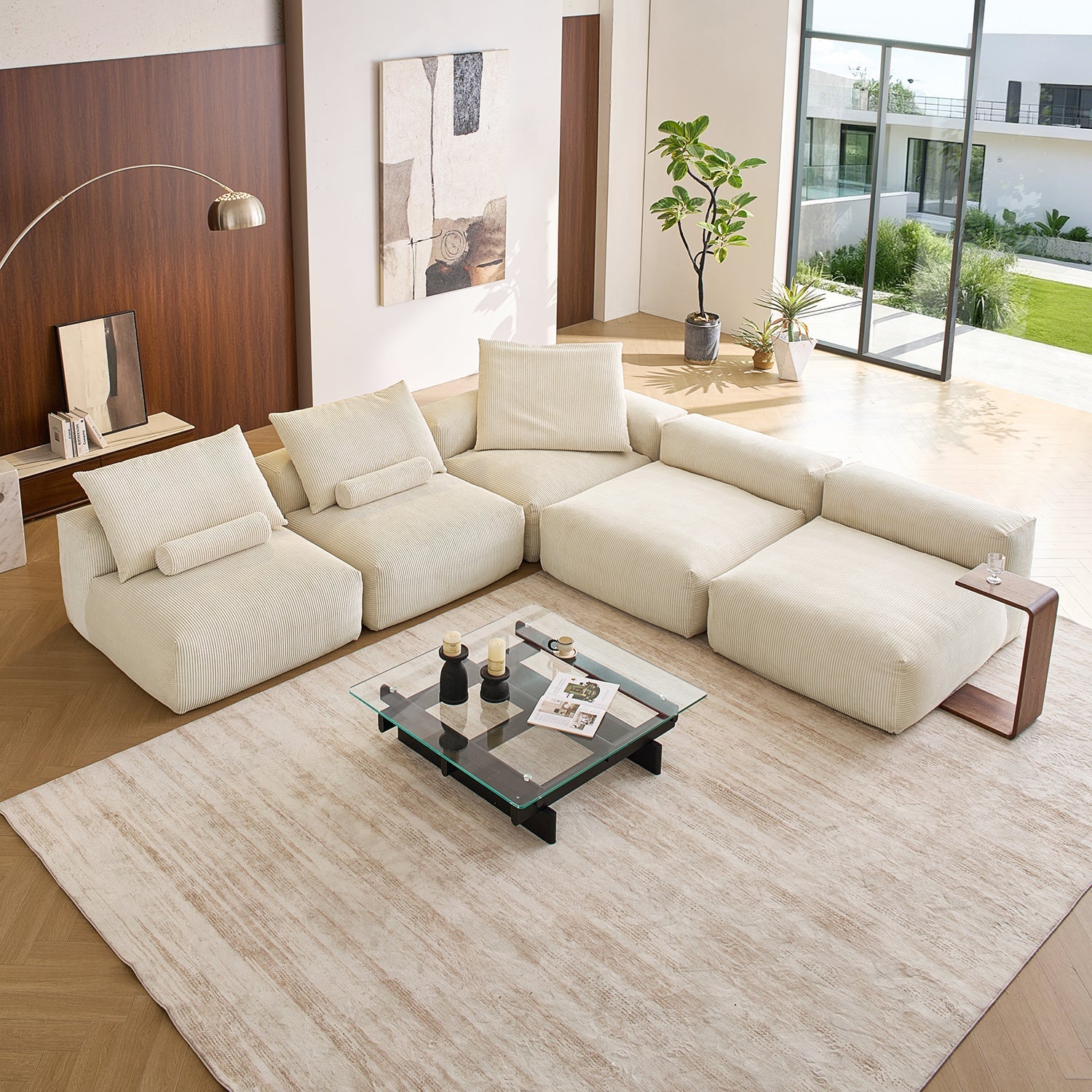 Modular Sofa - Mellow Open L Sectional - MC - Mario Capasa