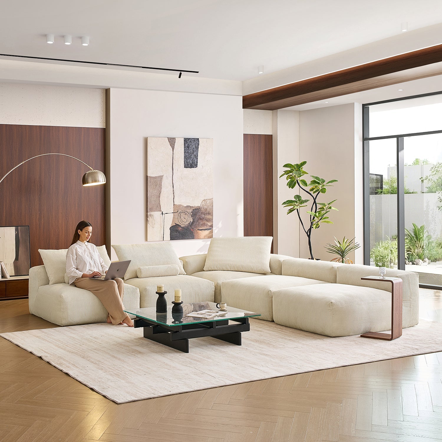 Modular Sofa - Mellow Open L Sectional - MC - Mario Capasa