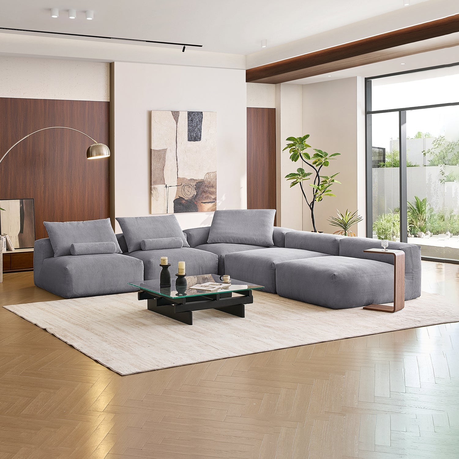 Modular Sofa - Mellow Open L Sectional - MC - Mario Capasa