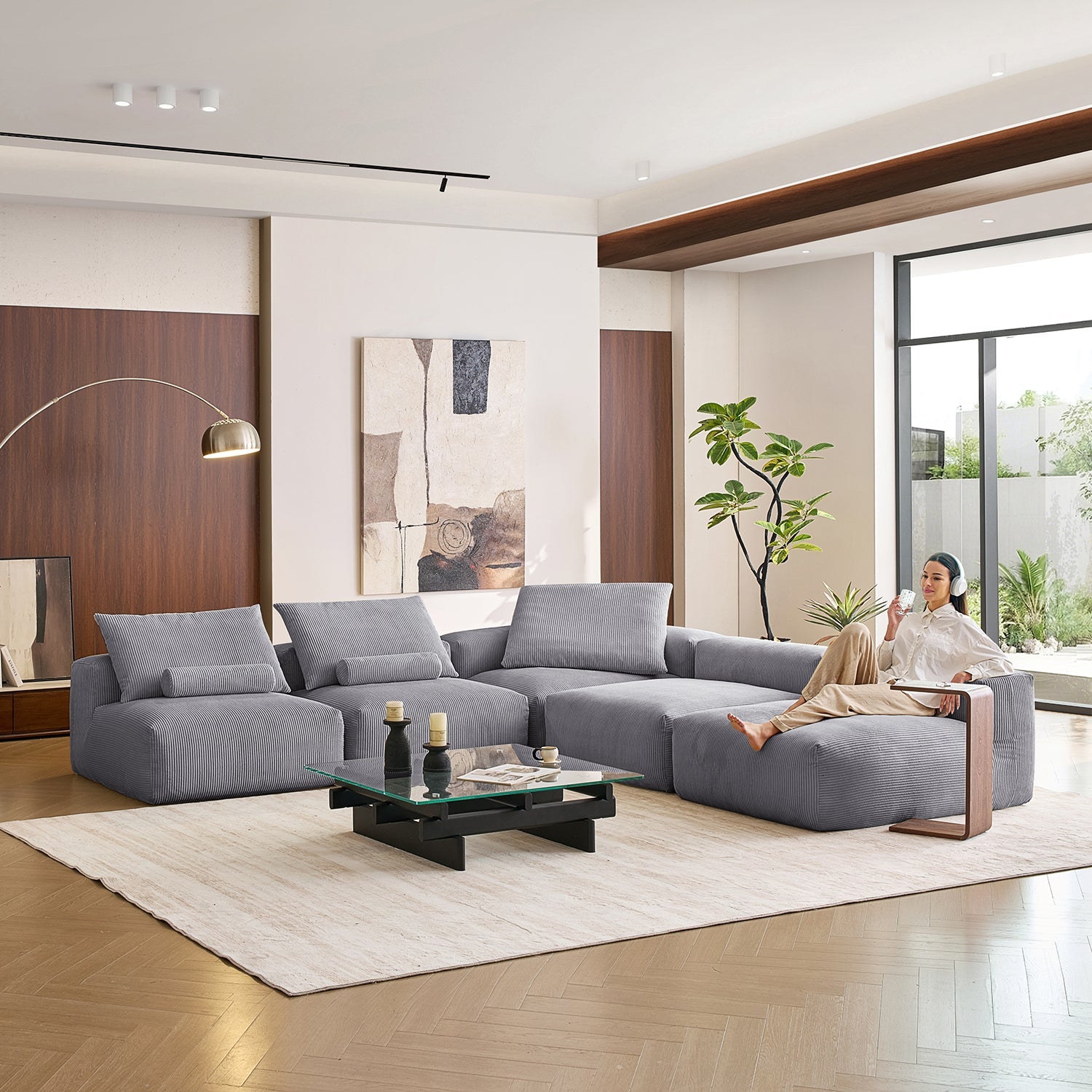 Modular Sofa - Mellow Open L Sectional - MC - Mario Capasa