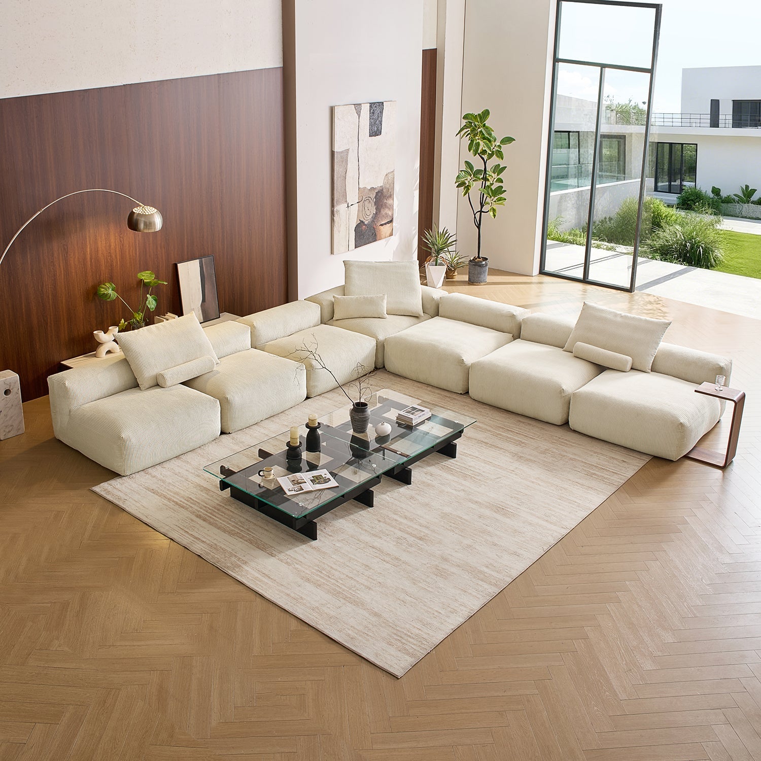 Modular Sofa - Mellow Open L Sectional - MC - Mario Capasa