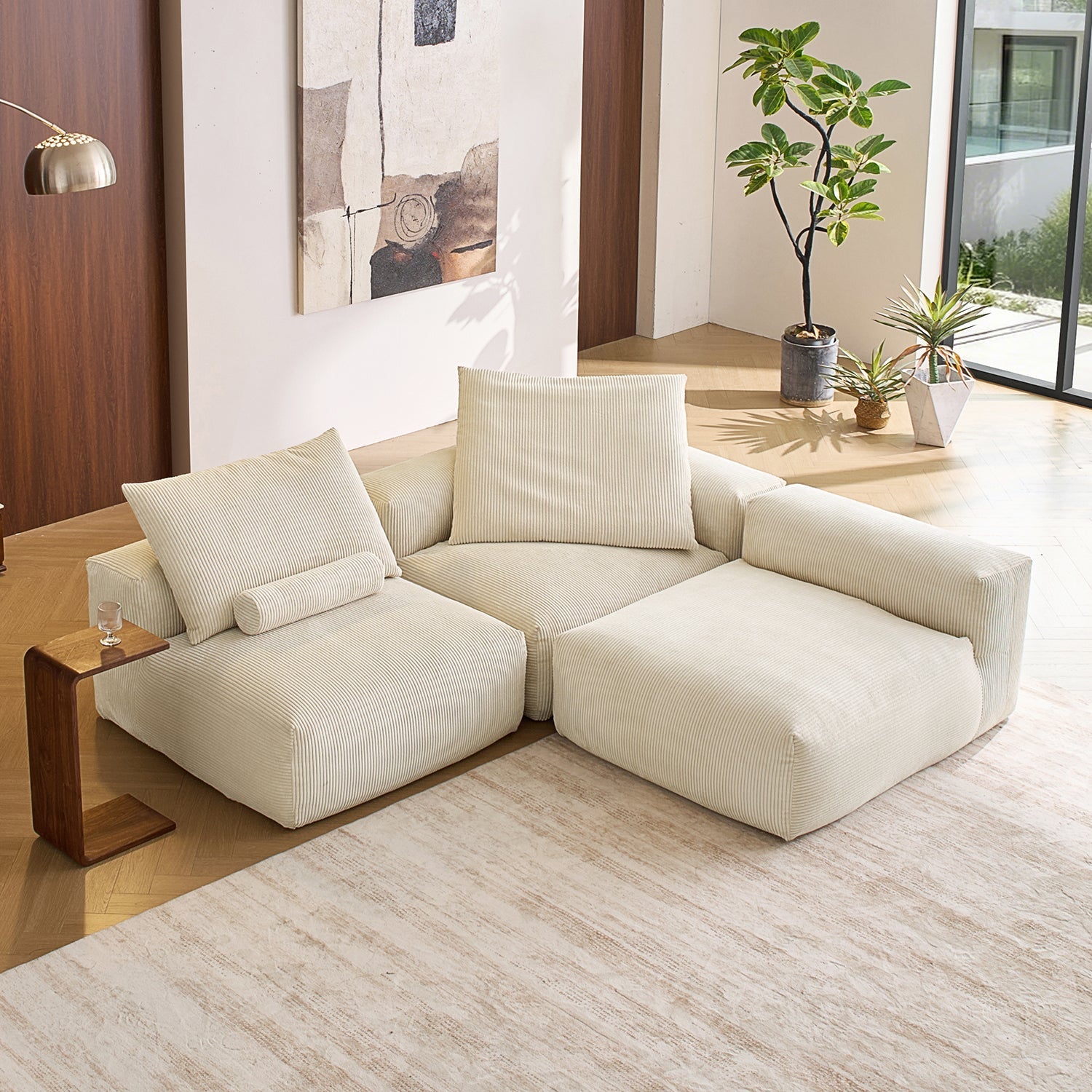 Modular Sofa - Mellow Open L Sectional - MC - Mario Capasa