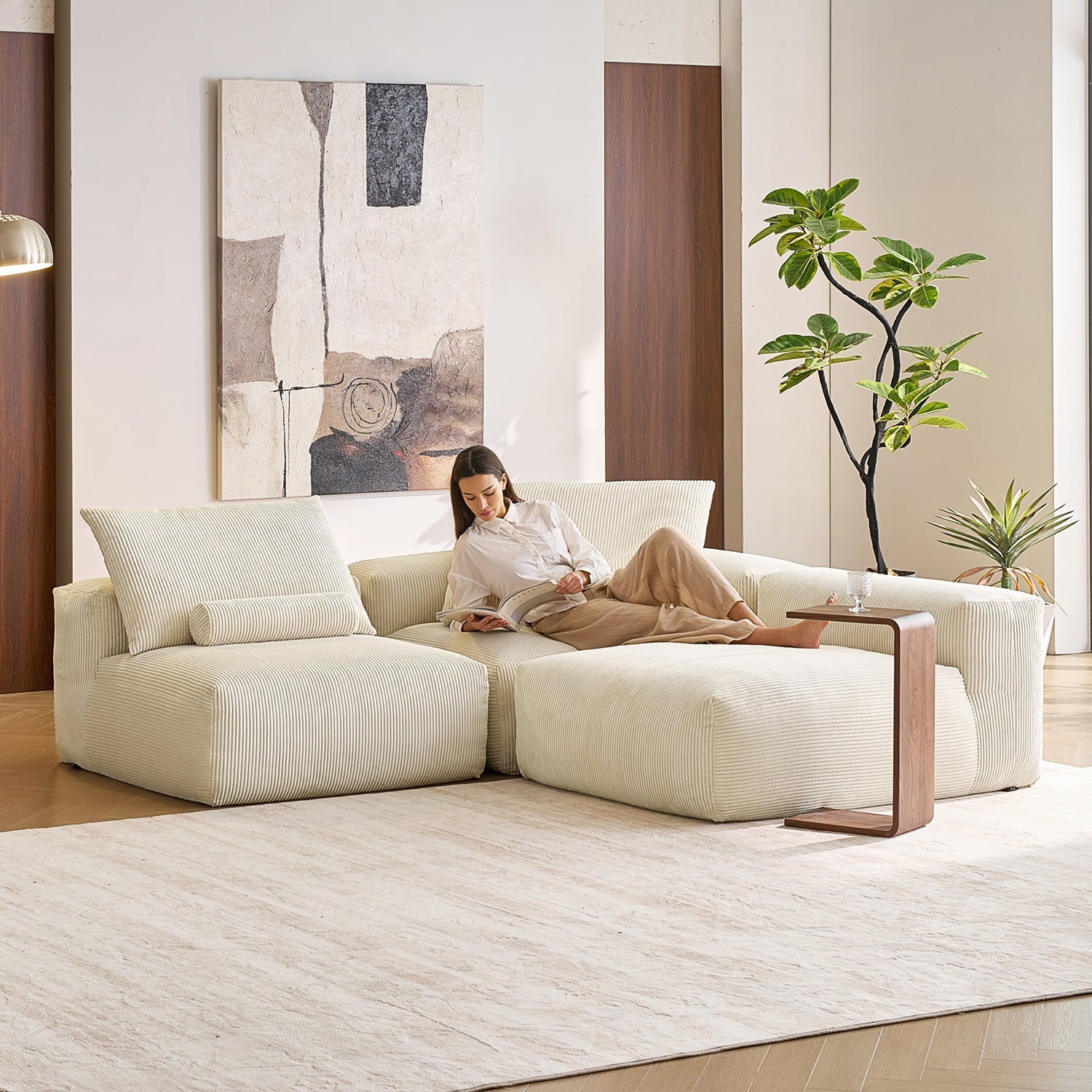 Modular Sofa - Mellow Open L Sectional - MC - Mario Capasa
