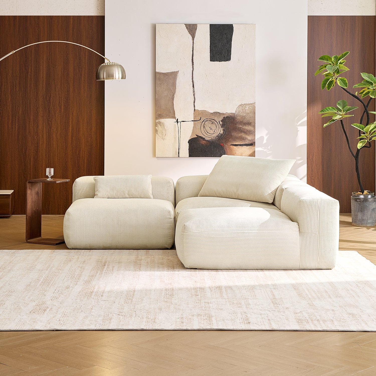 Modular Sofa - Mellow Open L Sectional - MC - Mario Capasa