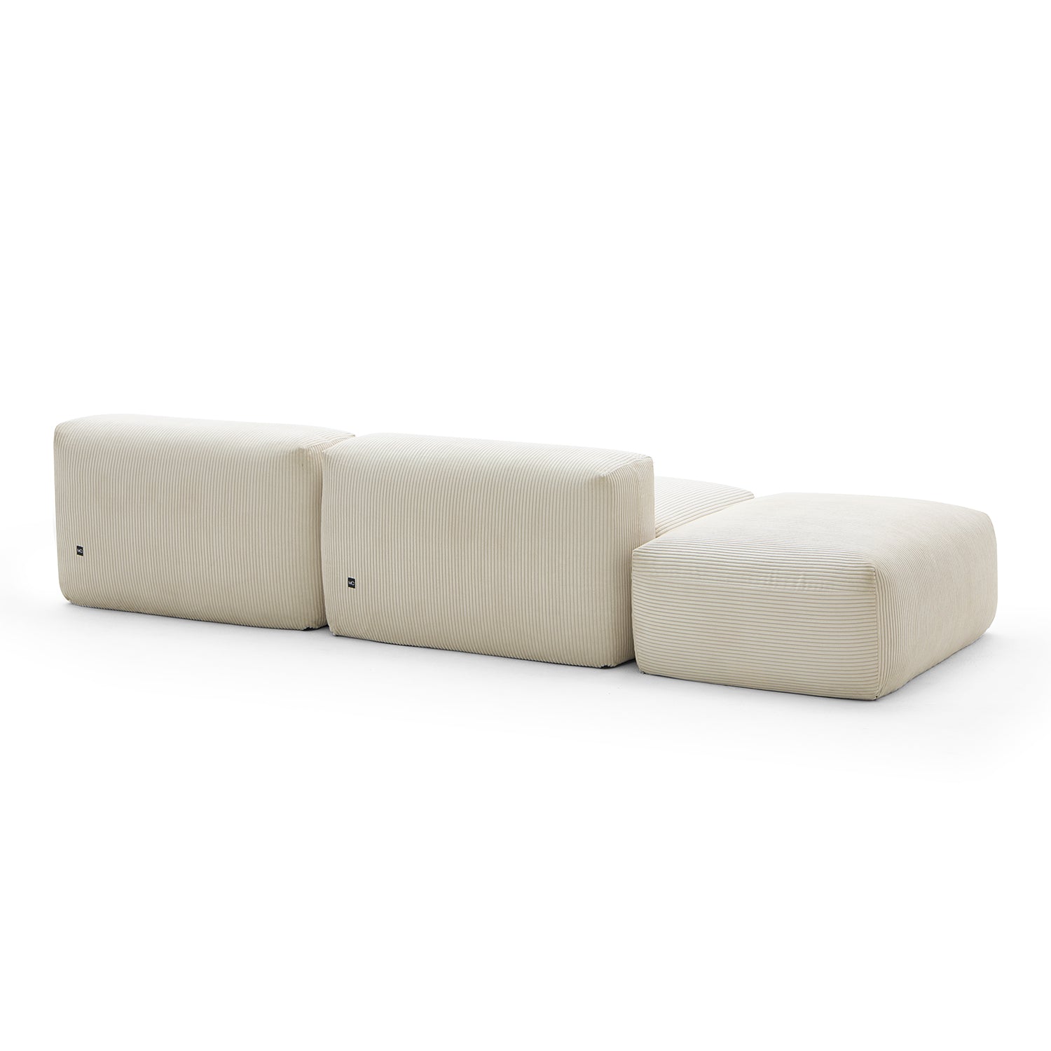 Modular Sofa - Mellow Open Sectional with Ottoman - MC - Mario Capasa