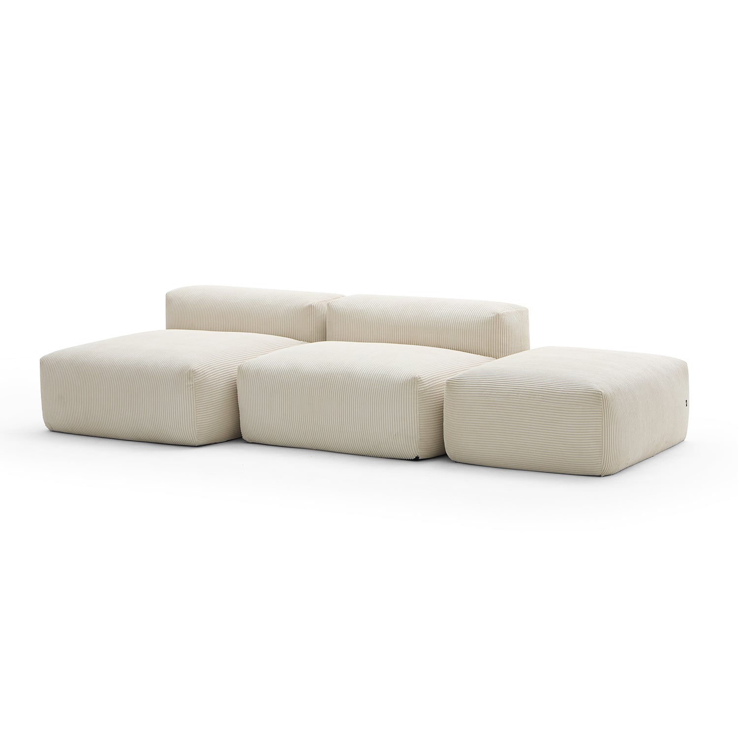 Modular Sofa - Mellow Open Sectional with Ottoman - MC - Mario Capasa