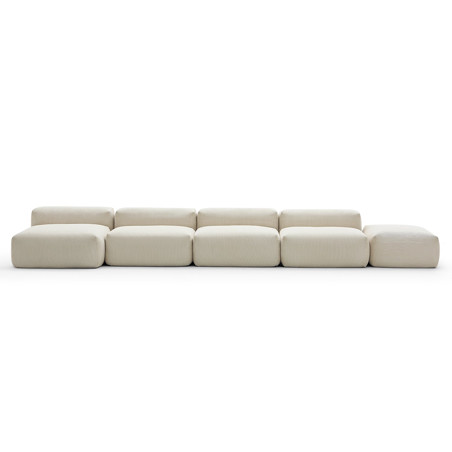 Modular Sofa - Mellow Open Sectional with Ottoman - MC - Mario Capasa