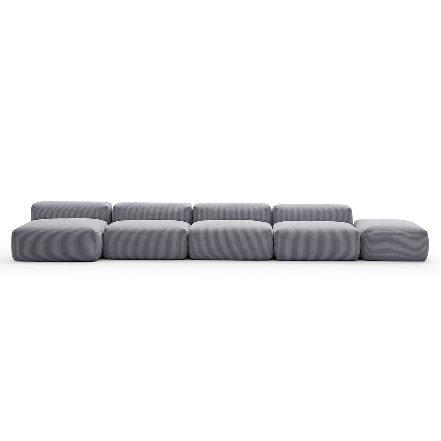 Modular Sofa - Mellow Open Sectional with Ottoman - MC - Mario Capasa