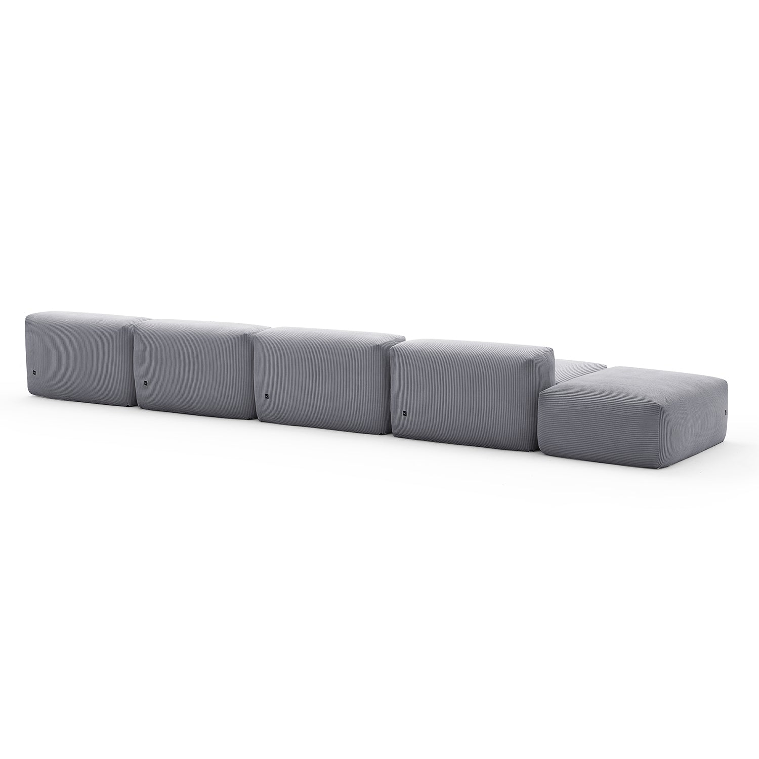 Modular Sofa - Mellow Open Sectional with Ottoman - MC - Mario Capasa