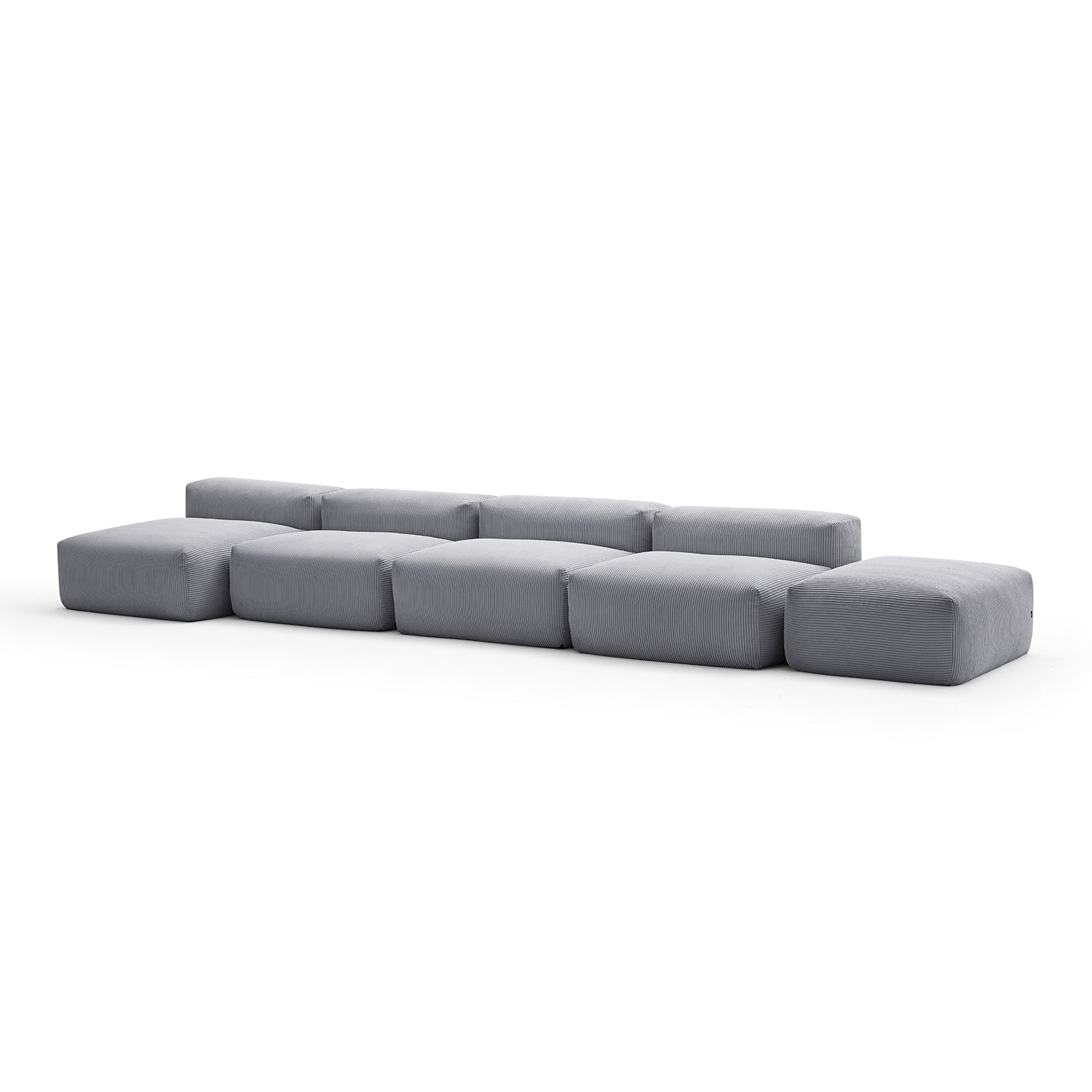 Modular Sofa - Mellow Open Sectional with Ottoman - MC - Mario Capasa