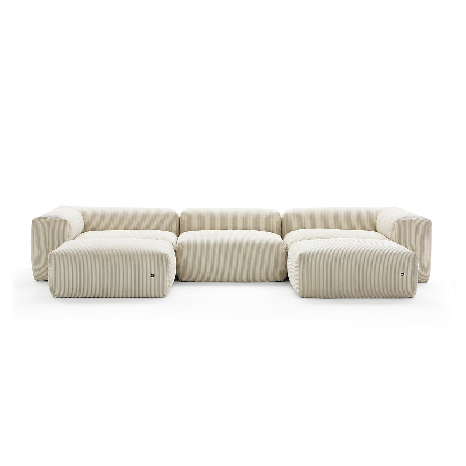 Modular Sofa - Mellow U Sectional with Ottoman - MC - Mario Capasa