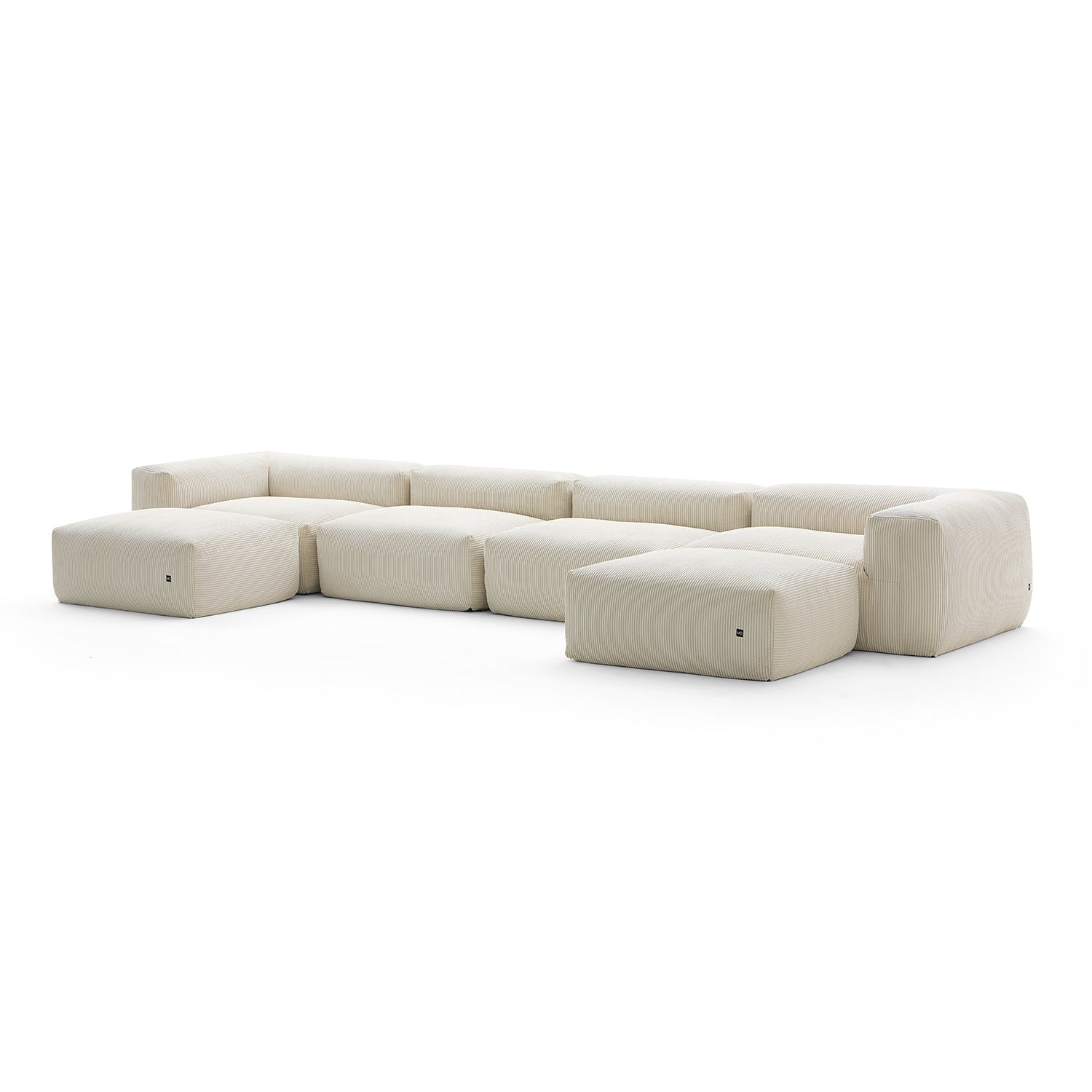 Modular Sofa - Mellow U Sectional with Ottoman - MC - Mario Capasa