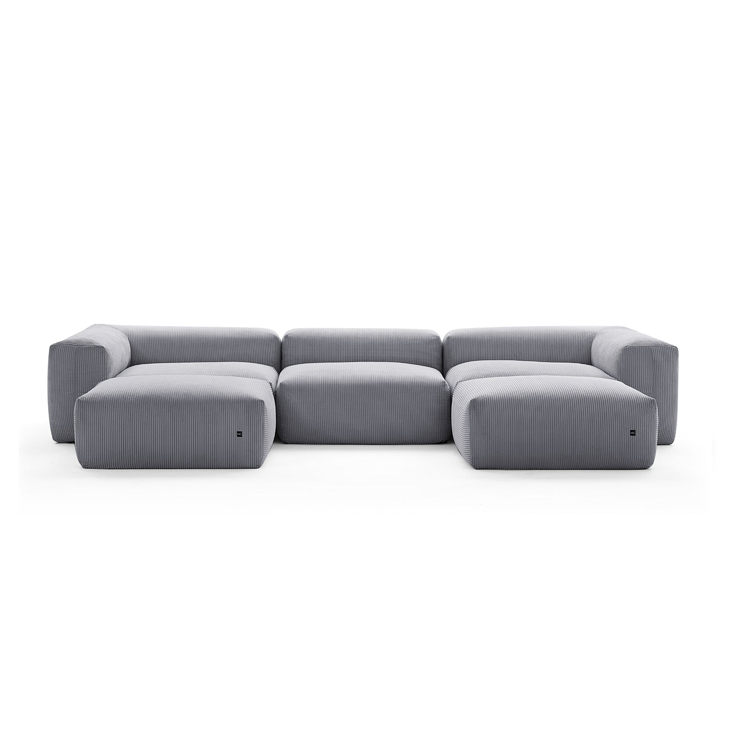Modular Sofa - Mellow U Sectional with Ottoman - MC - Mario Capasa