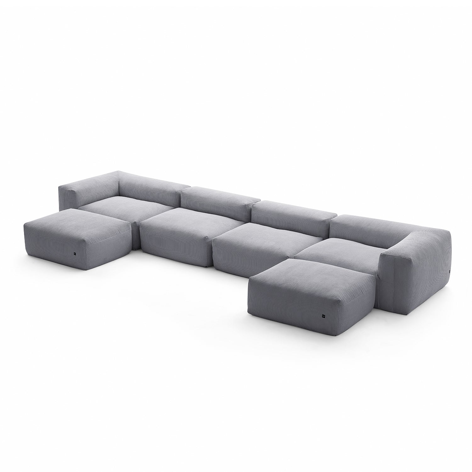 Modular Sofa - Mellow U Sectional with Ottoman - MC - Mario Capasa