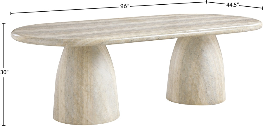 Cosenza Travertine Dining Table