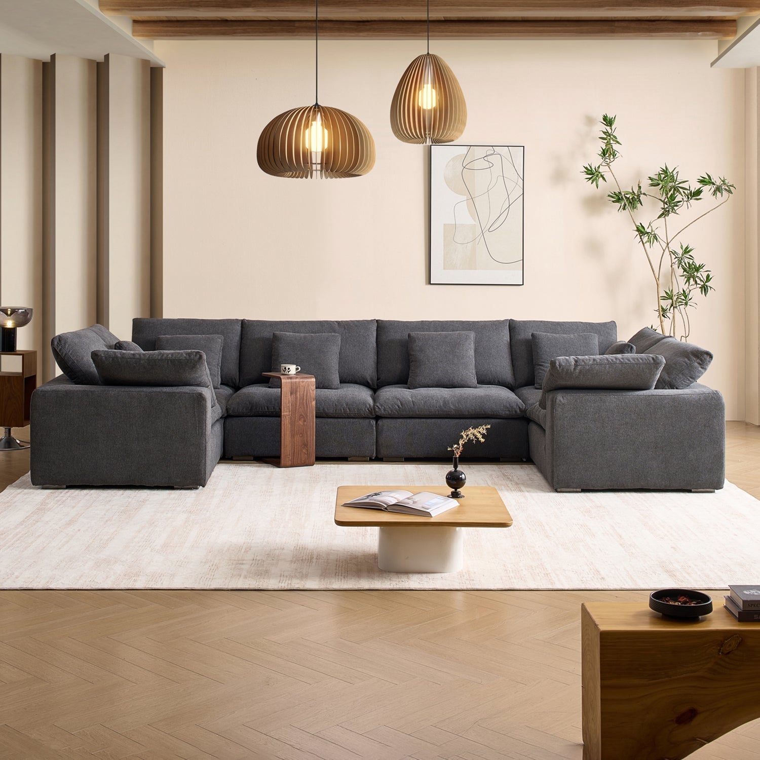 sectional - Tivoli Cloud U Closed Sectional - MC - Mario Capasa