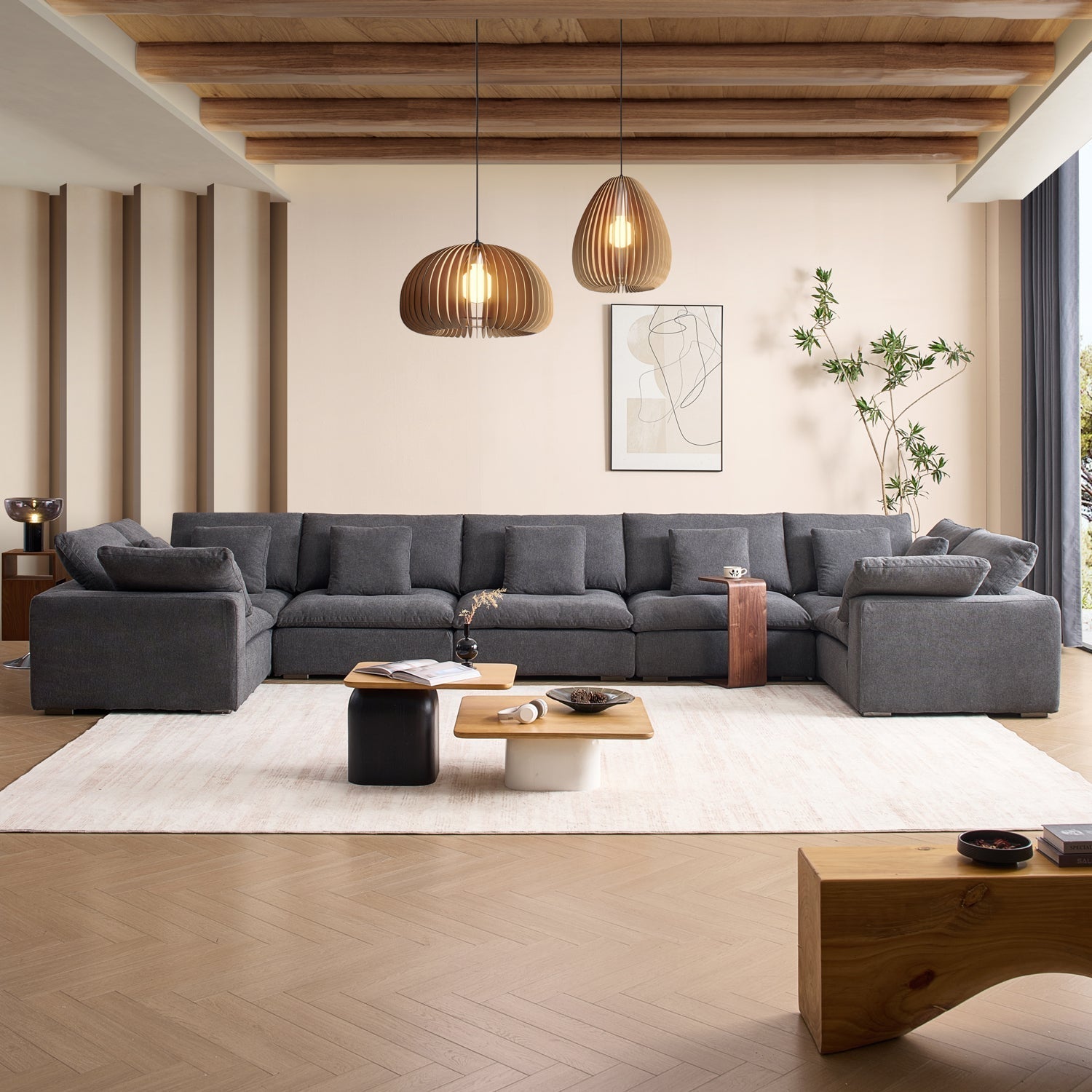 sectional - Tivoli Cloud U Closed Sectional - MC - Mario Capasa