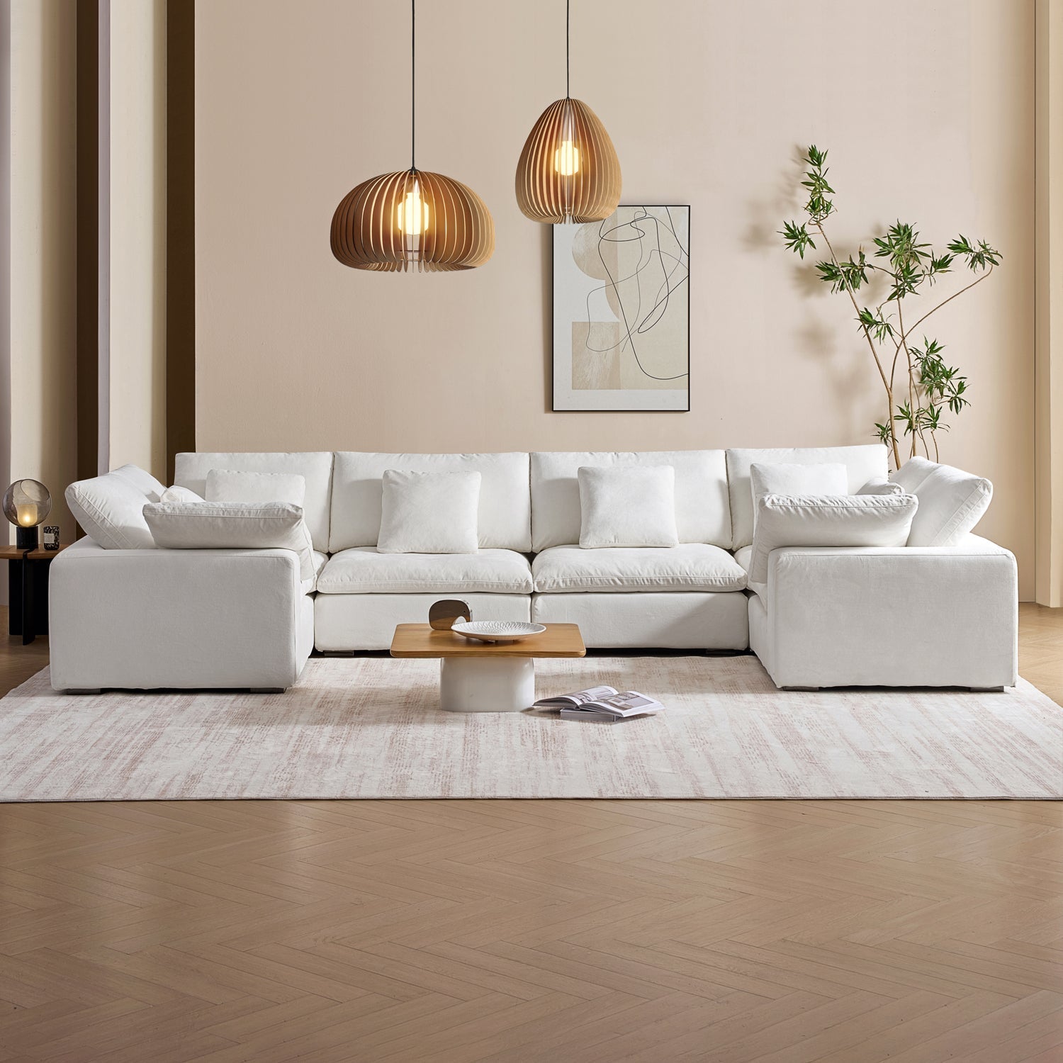 sectional - Hyperfoam Tivoli Cloud U Closed Sectional - MC - Mario Capasa