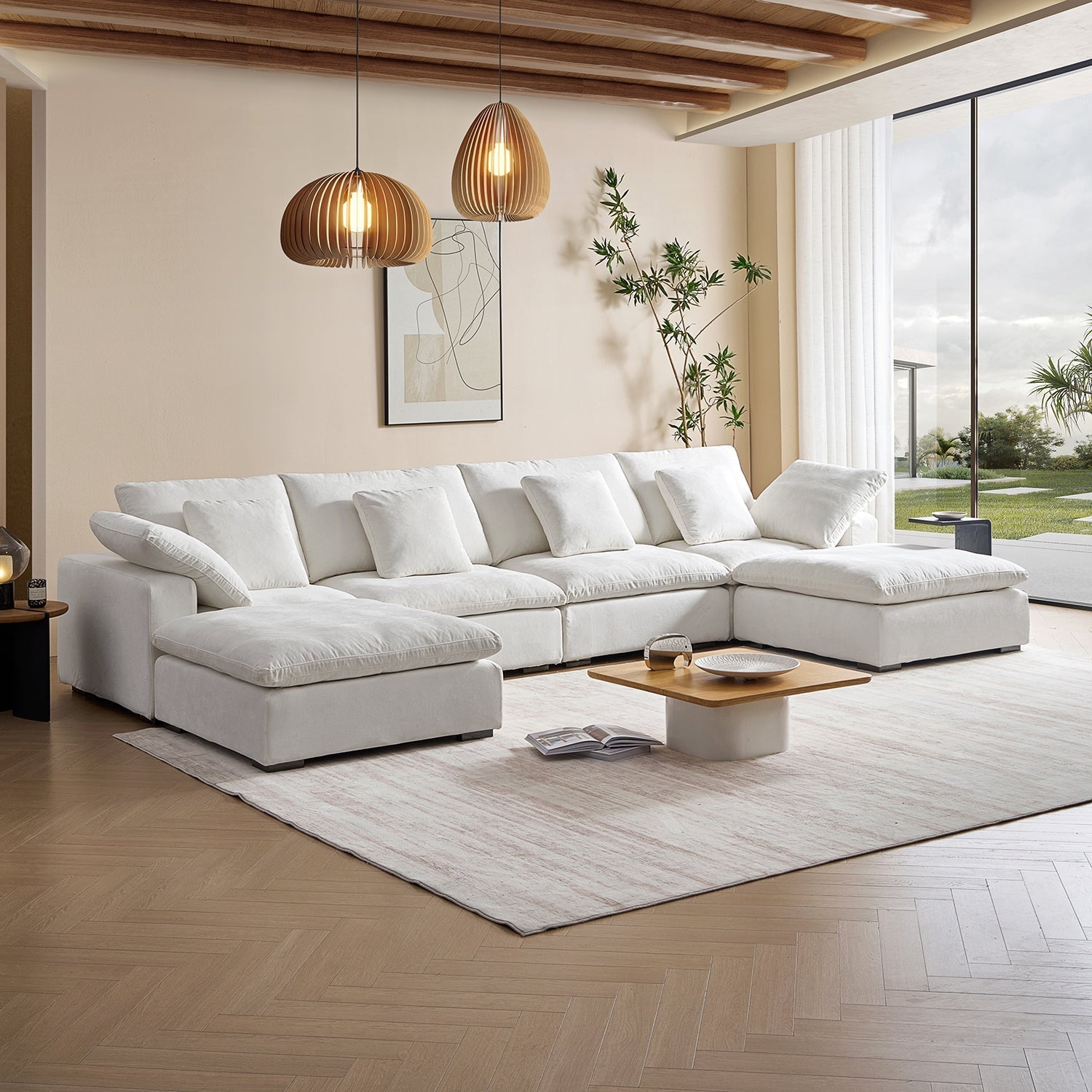 sectional - Hyperfoam Tivoli Cloud U Sectional - MC - Mario Capasa