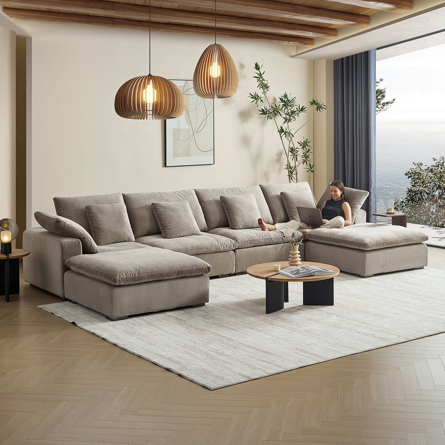 sectional - Tivoli Cloud U Sectional - MC - Mario Capasa