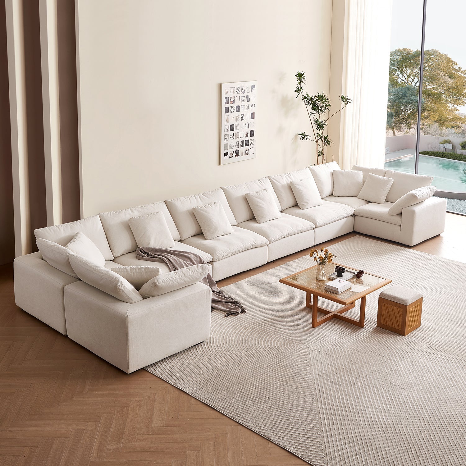 sectional - Tivoli Cloud U Closed Sectional - MC - Mario Capasa