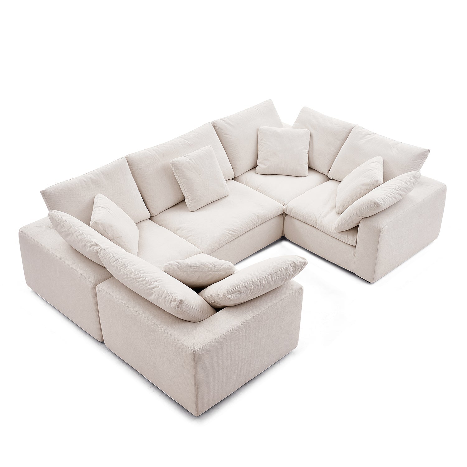 sectional - Tivoli Cloud U Closed Sectional - MC - Mario Capasa