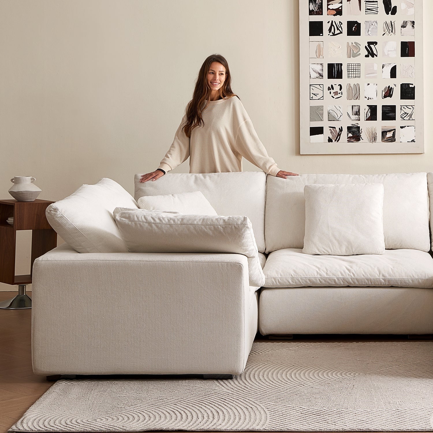 sectional - Tivoli Cloud U Closed Sectional - MC - Mario Capasa