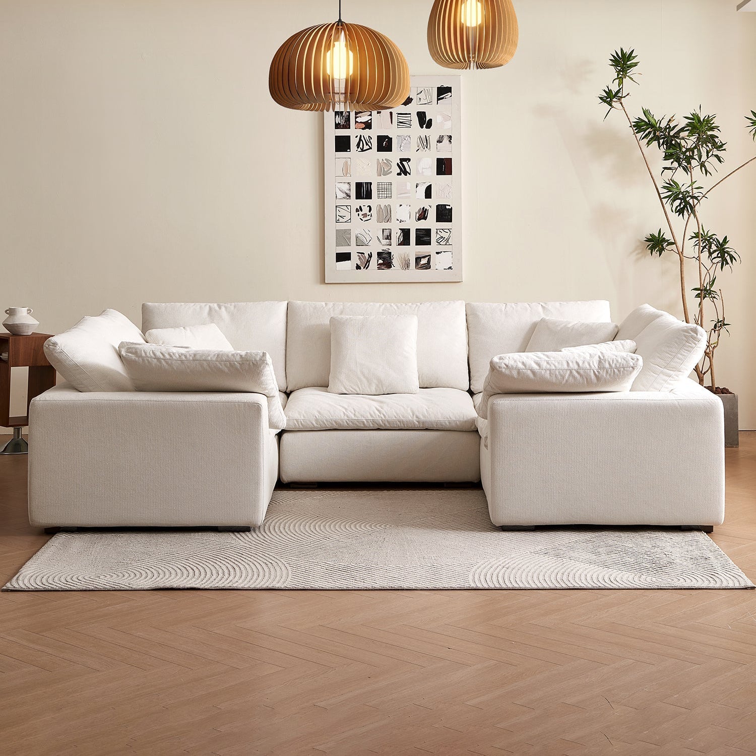 sectional - Tivoli Cloud U Closed Sectional - MC - Mario Capasa