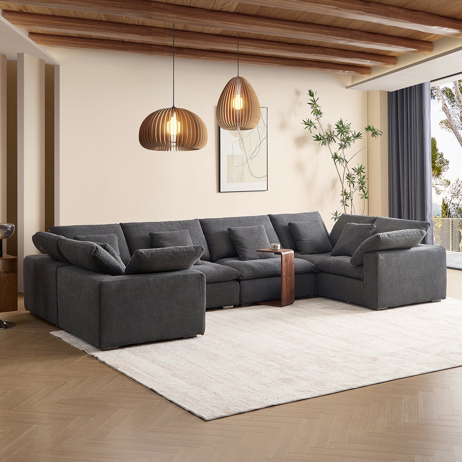 sectional - Tivoli Cloud U Closed Sectional - MC - Mario Capasa