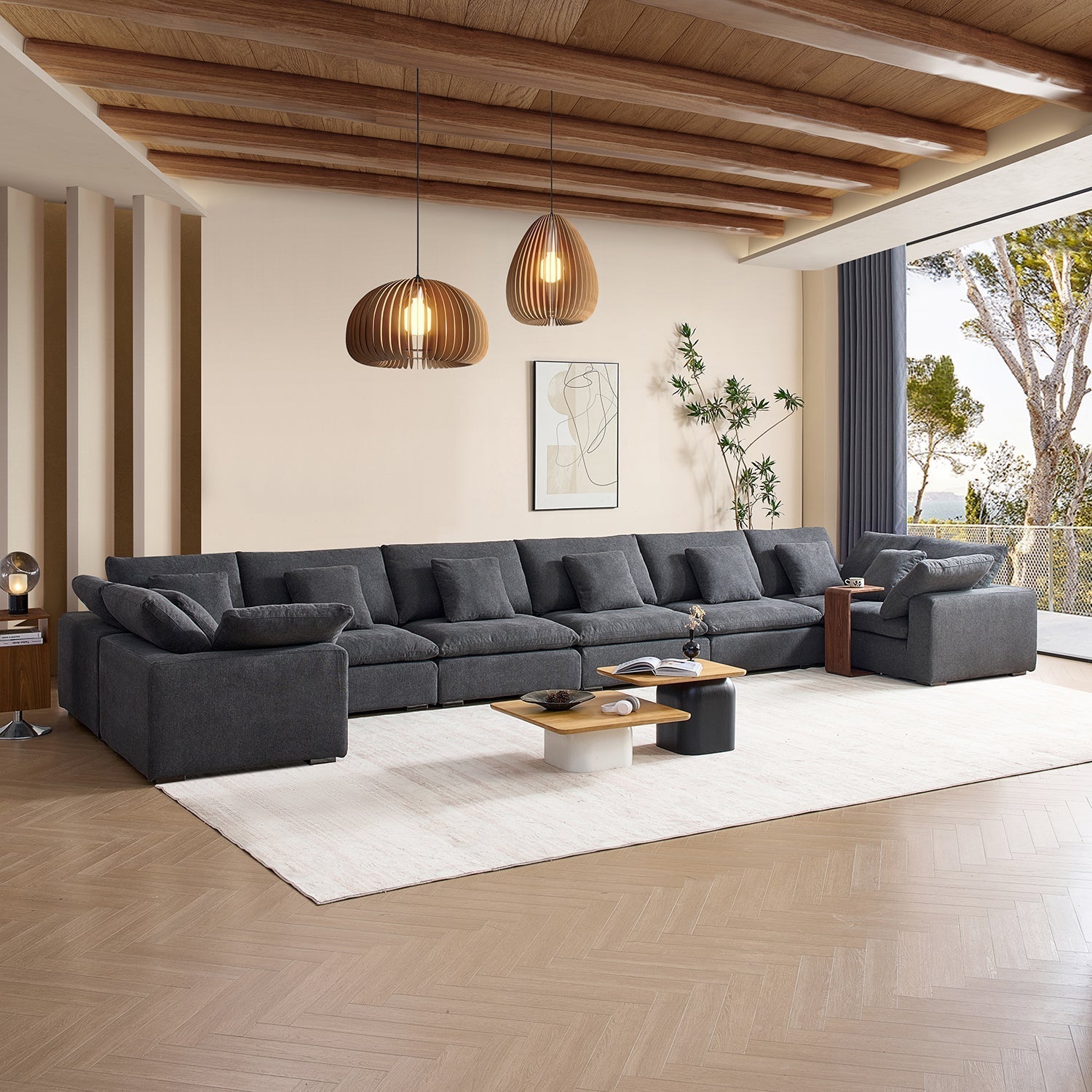 sectional - Tivoli Cloud U Closed Sectional - MC - Mario Capasa