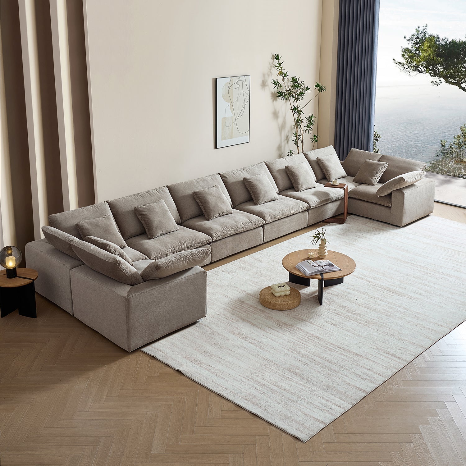 sectional - Tivoli Cloud U Closed Sectional - MC - Mario Capasa