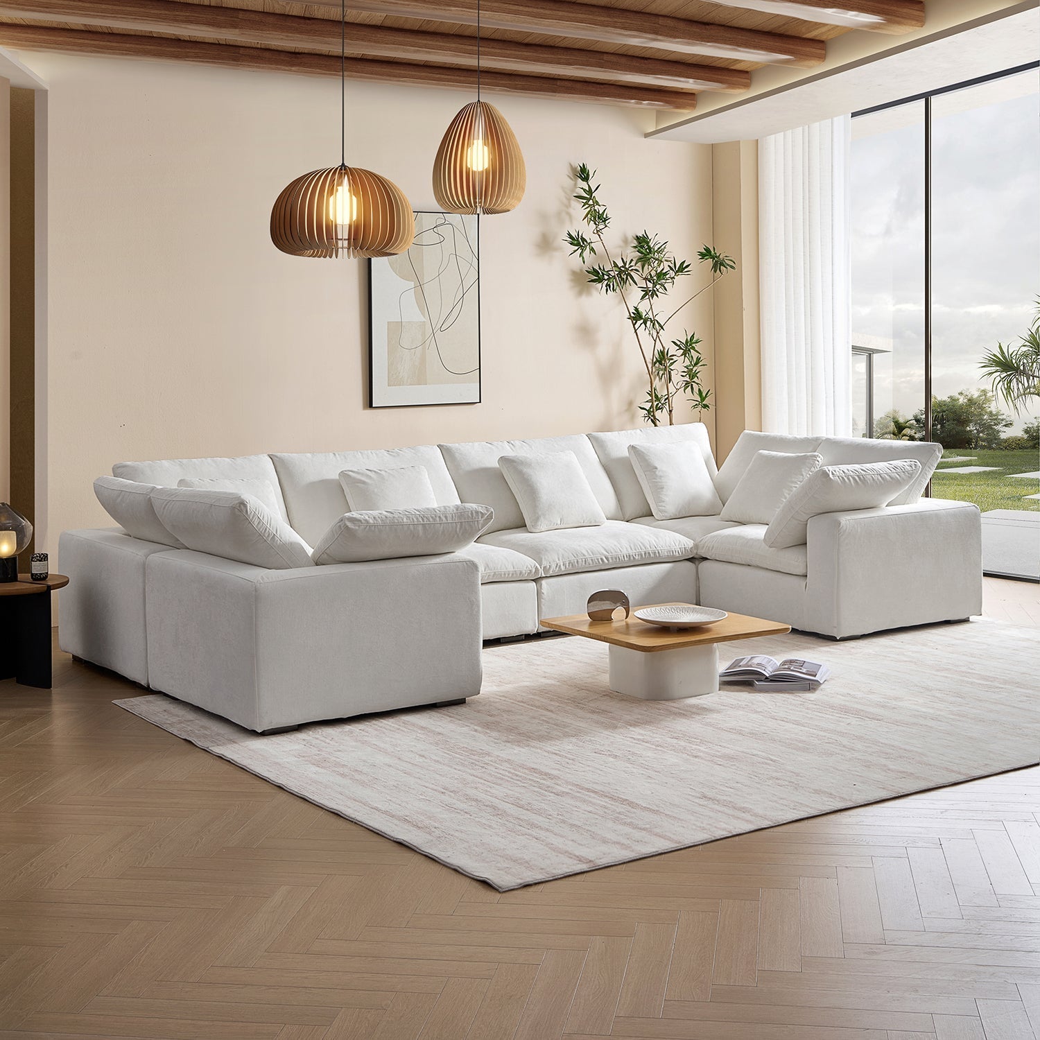 sectional - Hyperfoam Tivoli Cloud U Closed Sectional - MC - Mario Capasa