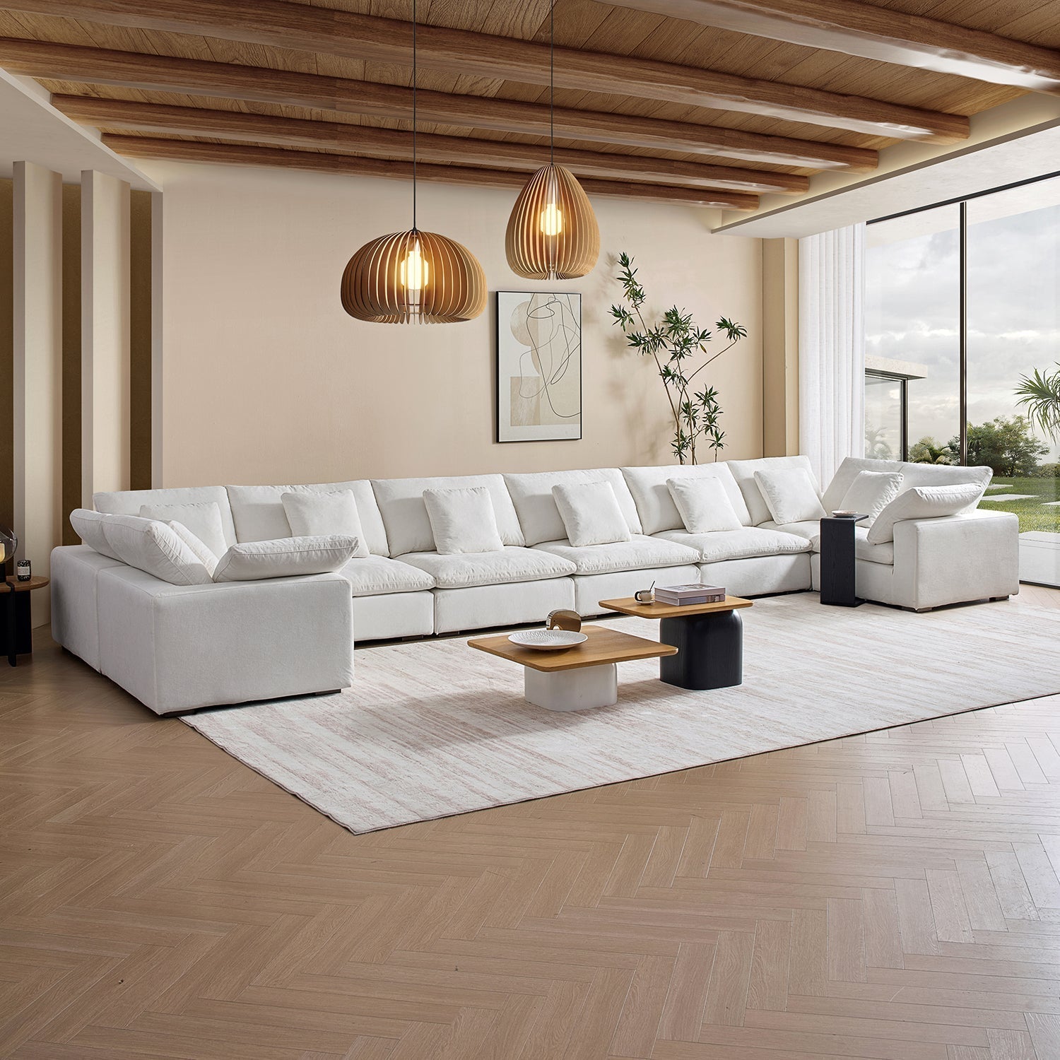 sectional - Hyperfoam Tivoli Cloud U Closed Sectional - MC - Mario Capasa