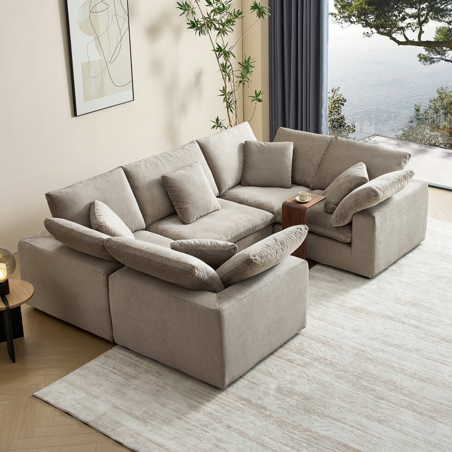 sectional - Tivoli Cloud U Closed Sectional - MC - Mario Capasa