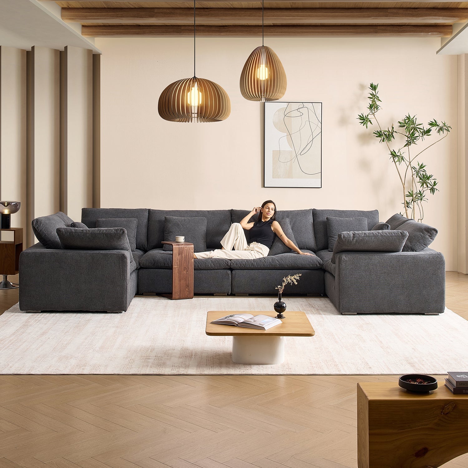 sectional - Tivoli Cloud U Closed Sectional - MC - Mario Capasa