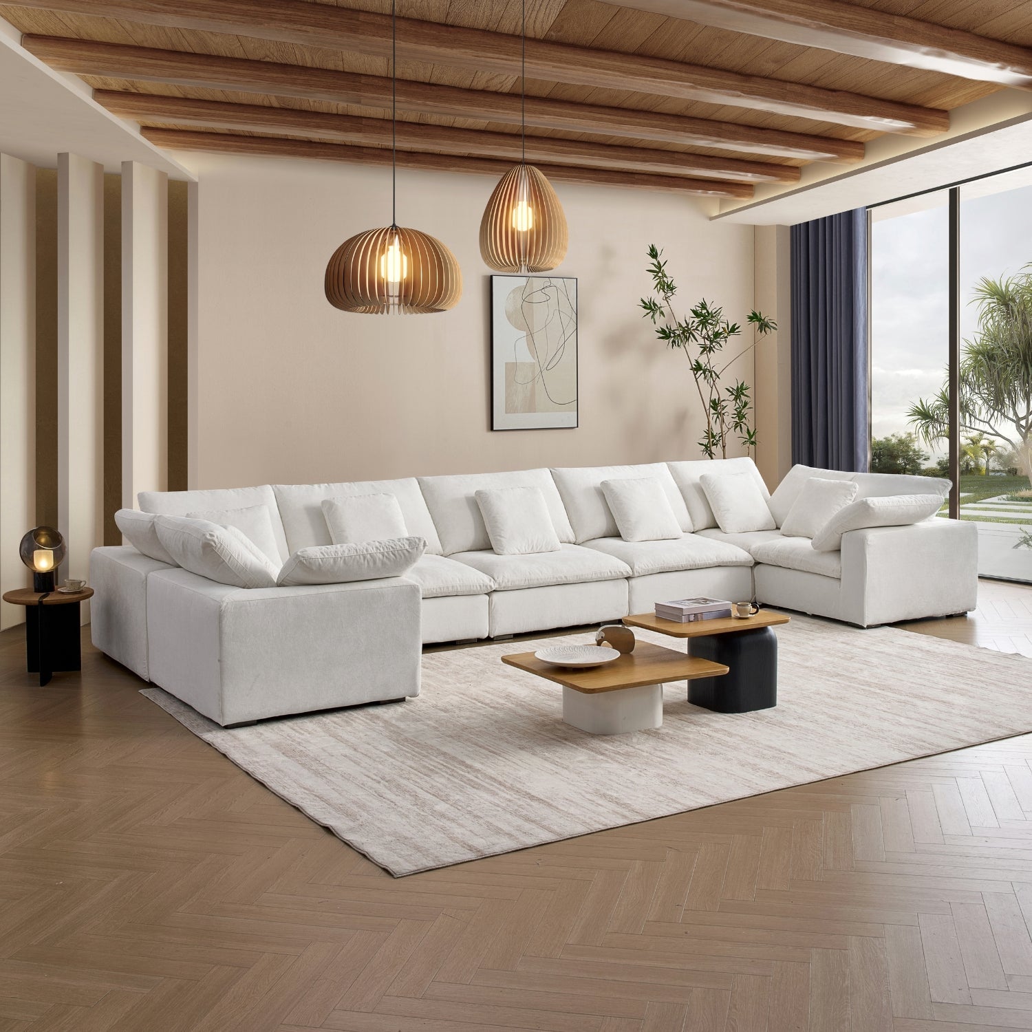 sectional - Hyperfoam Tivoli Cloud U Closed Sectional - MC - Mario Capasa