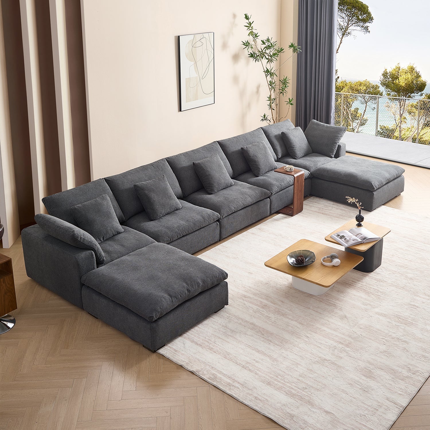 sectional - Tivoli Cloud U Sectional - MC - Mario Capasa