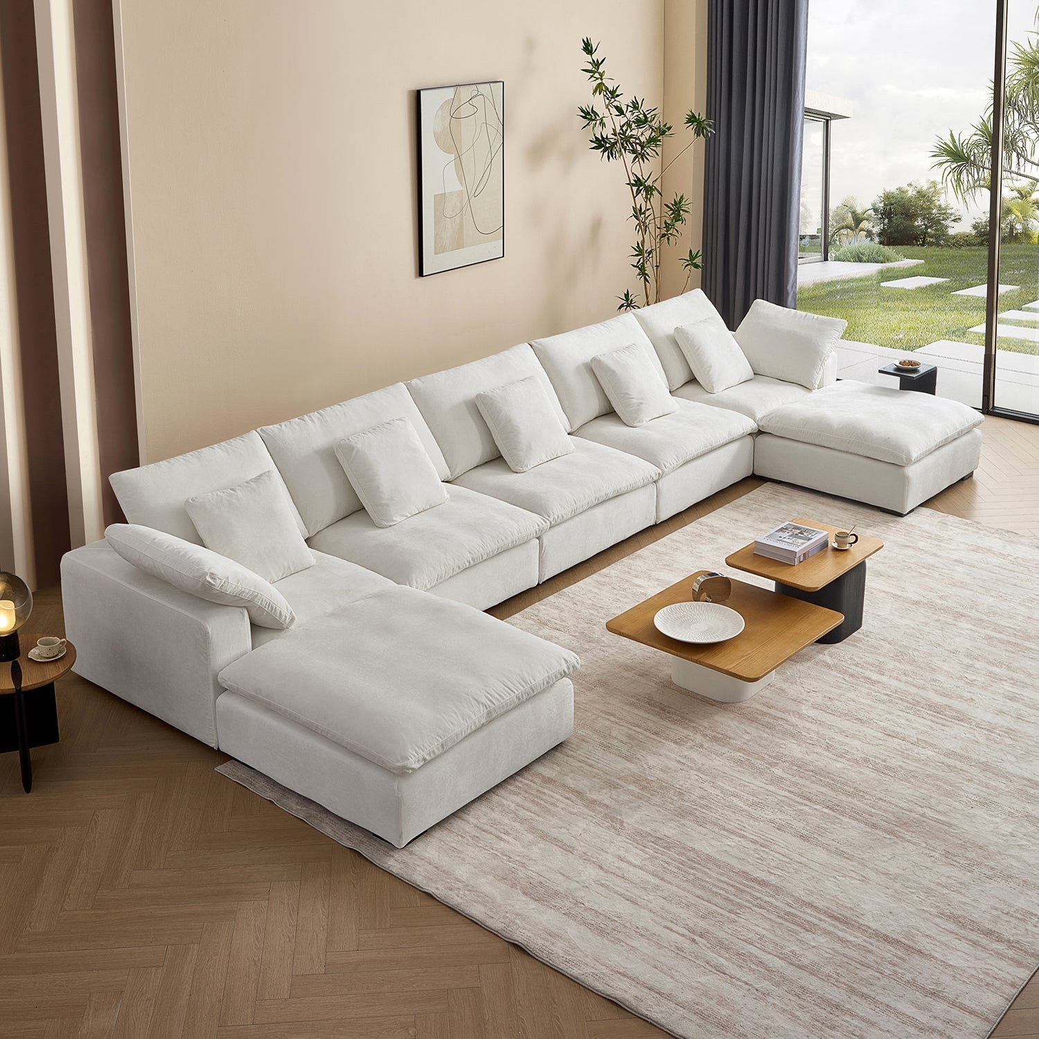 sectional - Hyperfoam Tivoli Cloud U Sectional - MC - Mario Capasa