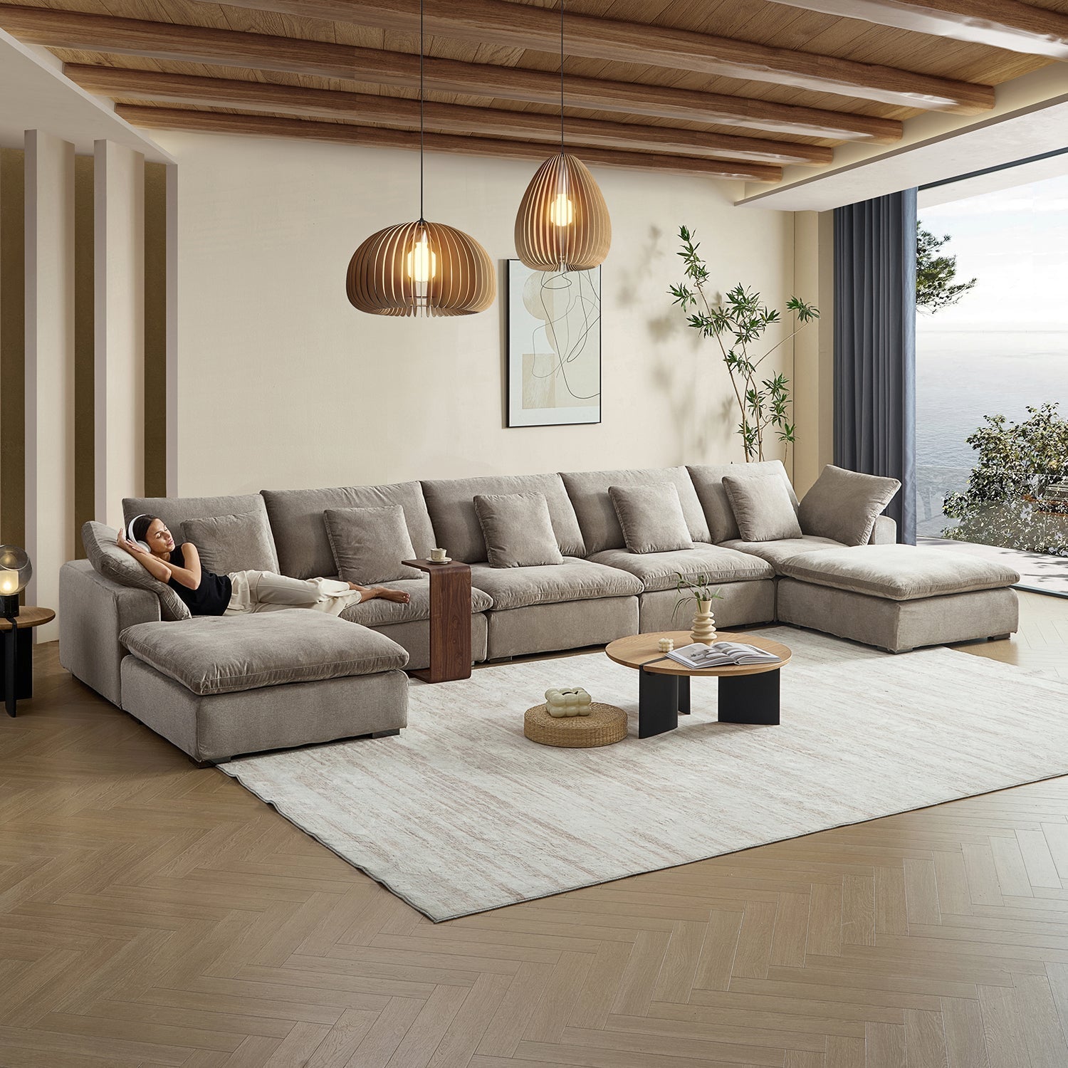 sectional - Tivoli Cloud U Sectional - MC - Mario Capasa