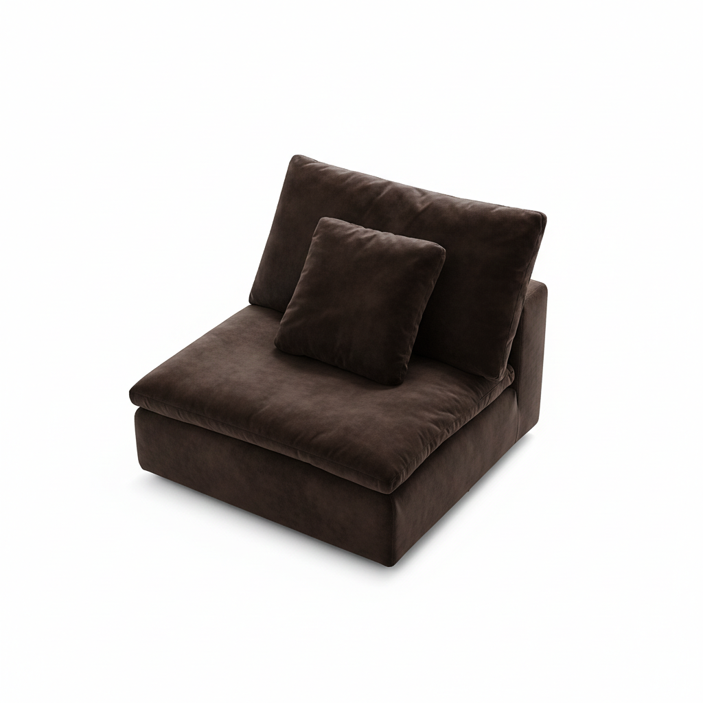 Modular - Tivoli Cloud Couch Armless Modular Seat - MC - Mario Capasa