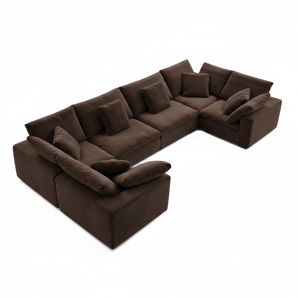 sectional - Tivoli Cloud U Closed Sectional - MC - Mario Capasa