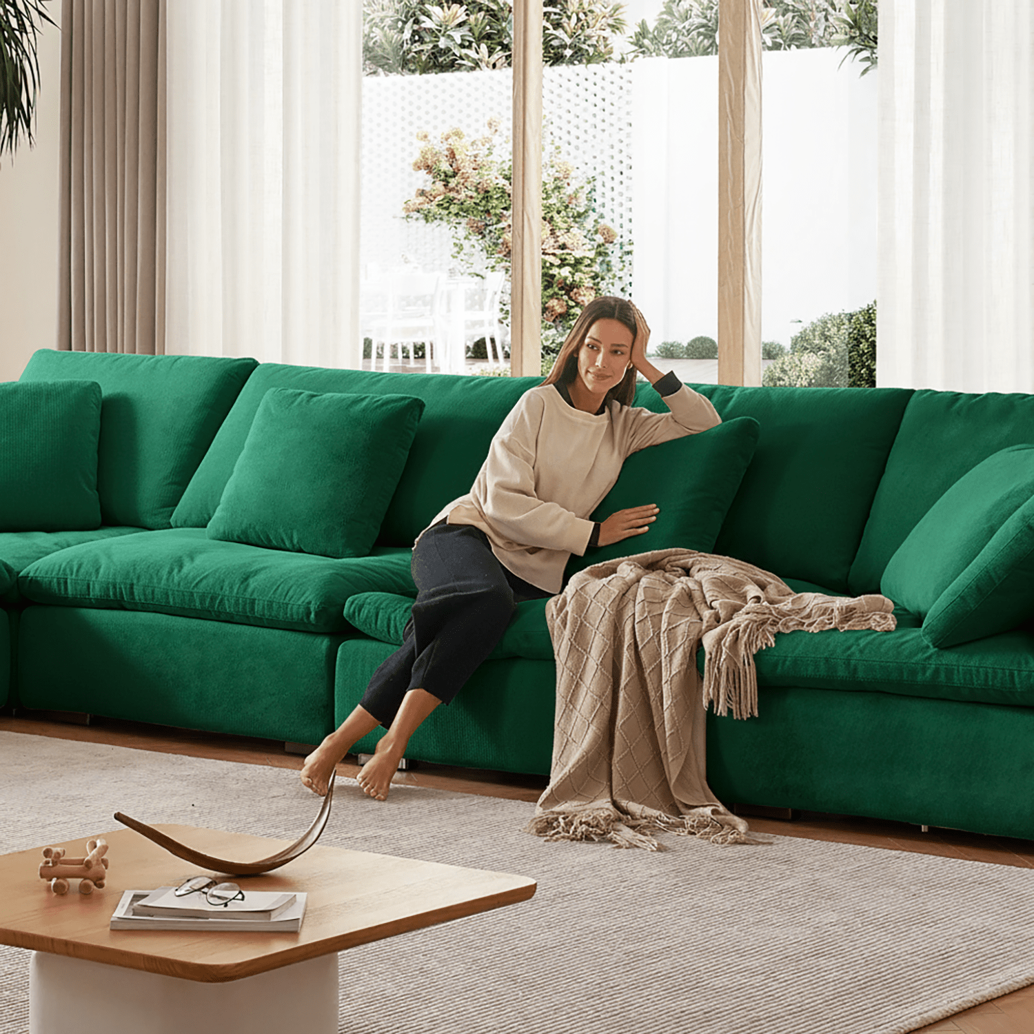 sectional - Tivoli Cloud U Closed Sectional - MC - Mario Capasa