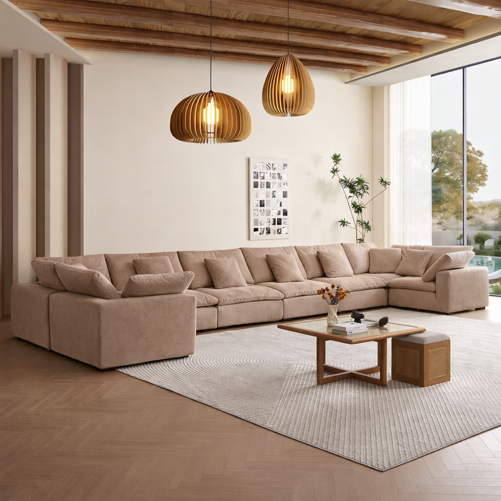 sectional - Tivoli Cloud U Closed Sectional - MC - Mario Capasa